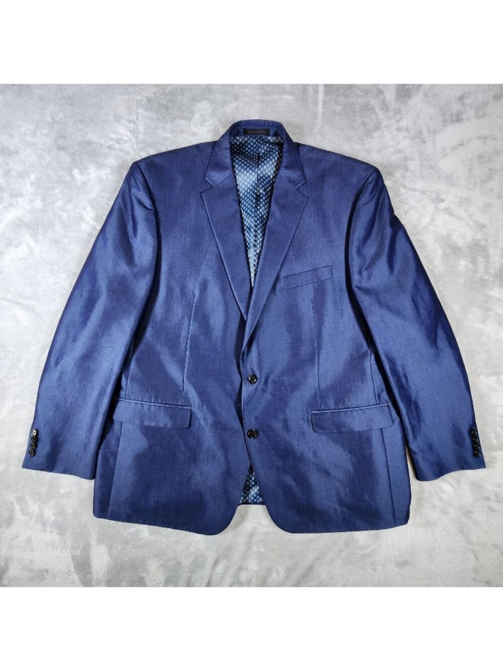 Lauren Ralph Lauren Iridescent Blazer Sport Coat 48L Blue Shimmer Party Wedding